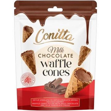 Connitta Waffle Cones Milk Chocolate